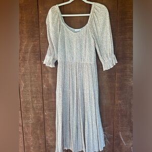 Neuflora tangerine floral dress